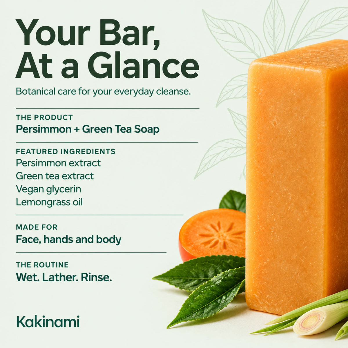 Kakinami Persimmon Soap